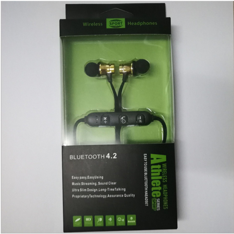 Universal Magnetic Sports Bluetooth Earphones, Wireless Stereo In-Ear Neckband Headset with Built-in Mic for Running, Gym, and Everyday Calls